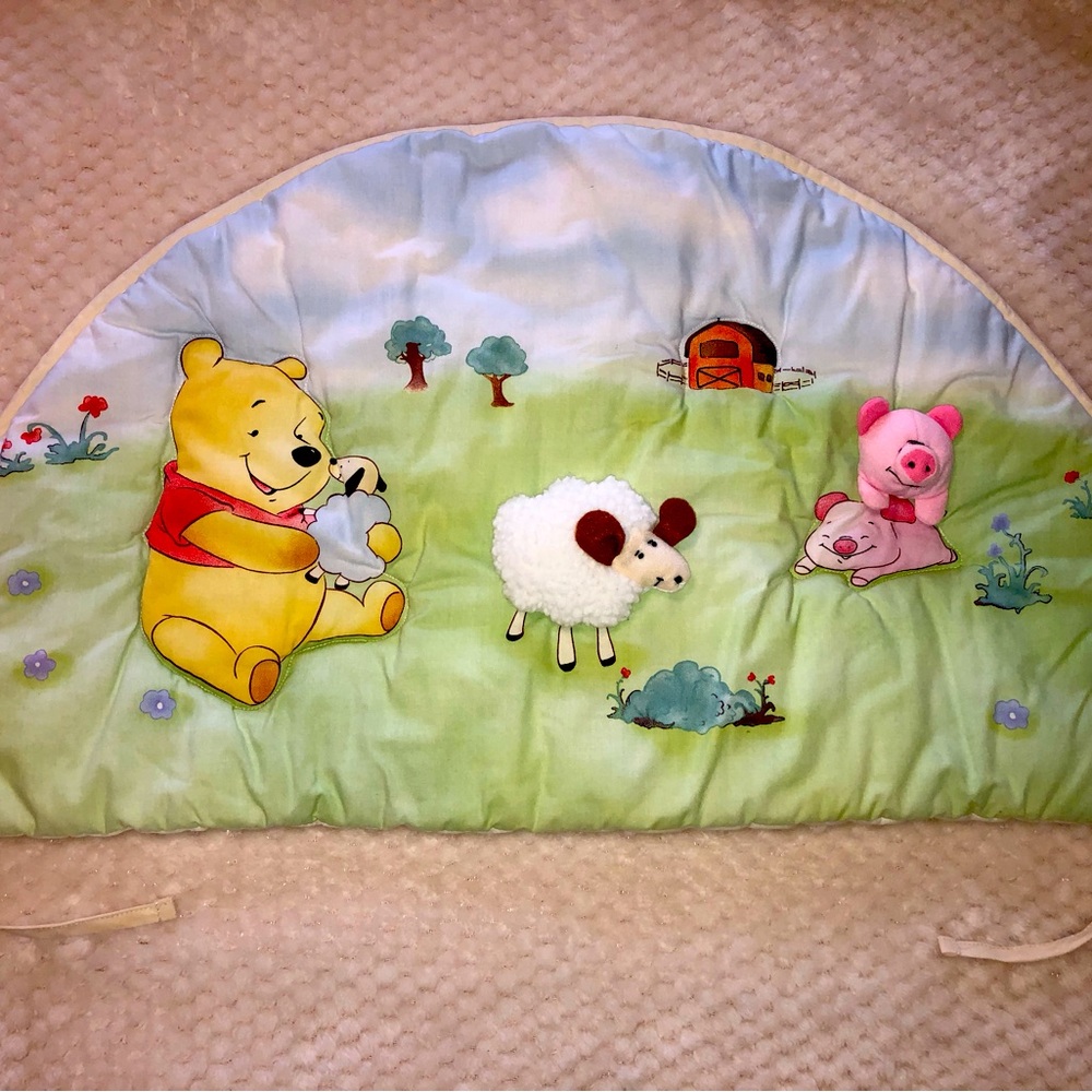 Vtg. Classic Winnie The Pooh Disney Nursey Decor Wall Hanging or Activity Mat